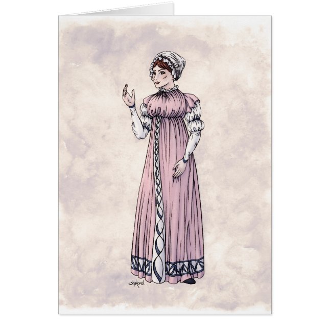 Regency Mode - Dame n° 6 - Carte d'art (Devant)