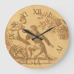 Regency Romance Large Clock