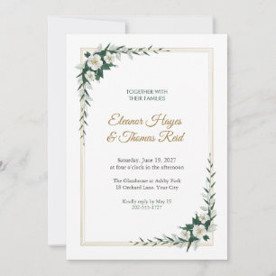 Regency Threefold Wedding Invitation