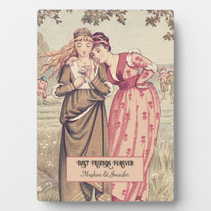Regency Victorian Besties Personalized Friends Plaque
