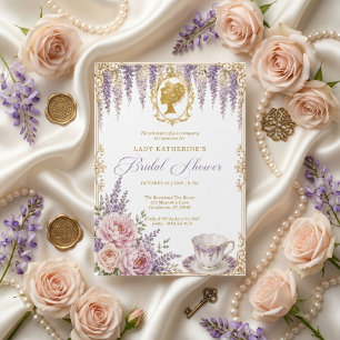 Regency Wisteria Bridal Shower Invitation