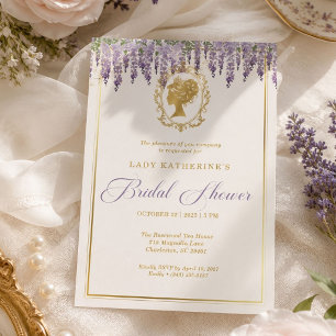 Regency Wisteria Bridal Shower Invitation