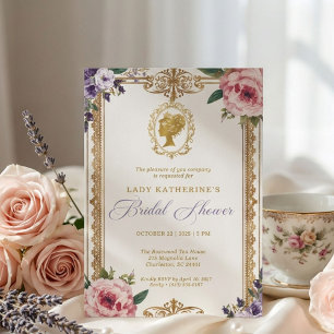 Regency Wisteria Bridal Shower Invitation