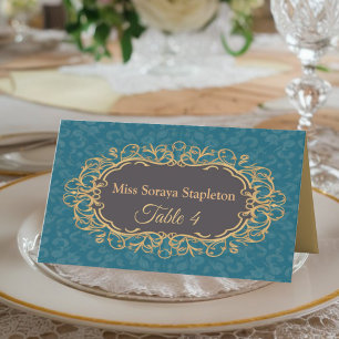 Regencycore name plate Vintage Regency Elegant Place Card