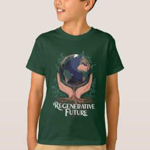 Regenerative Future Earth Sustainability Art T-Shirt