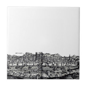 Regensburg city in eastern Bavaria Tile