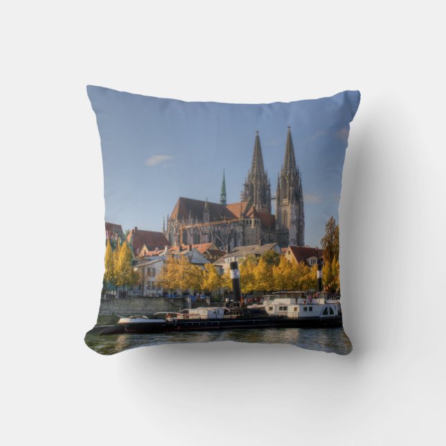 Regensburg , Germany Throw Pillow (Front)