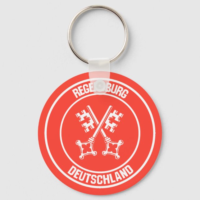 Regensburg Round Emblem Keychain (Front)