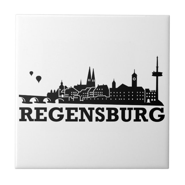 Regensburg Skyline Tile (Front)