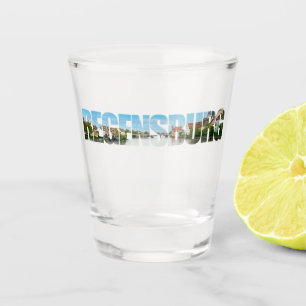 Regensburg text shot glass