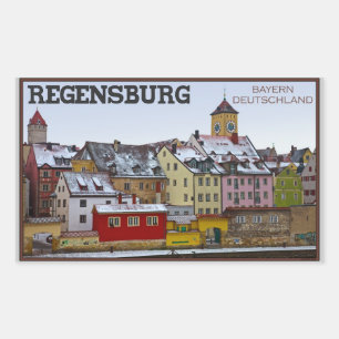 Regensburg - Winter Along the Donau Sticker
