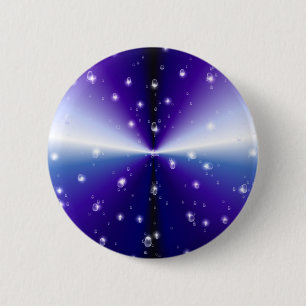 Regentropfen auf lila Regenbogen 2 Inch Round Button