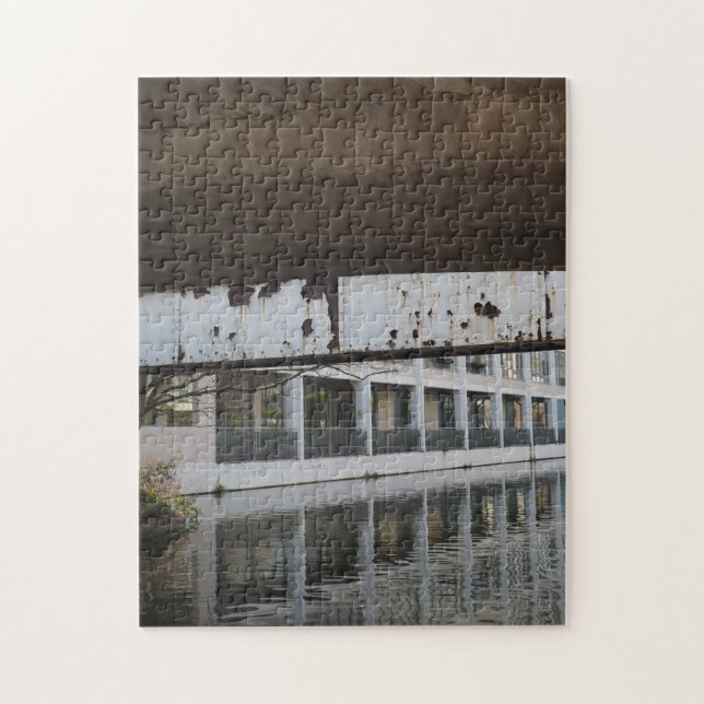 Regent's Canal Bridge London United Kingdom UK Jigsaw Puzzle (Vertical)