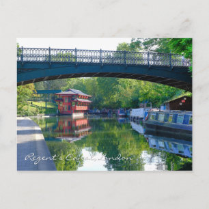 Regent's Canal London UK Postcard