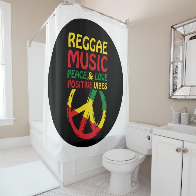 Reggae and Peace Symbol with positive quotes (In Situ)