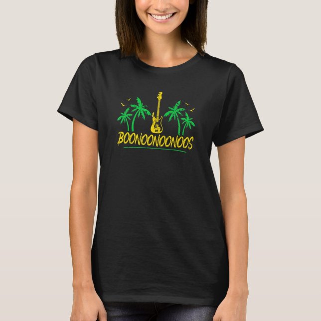 Reggae Bass Guitar Players Boonoonoonoos T-Shirt (Front)
