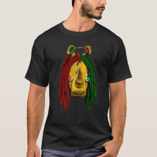 Reggae  Cool Rhino  Dreadlocks  Dreadlocks  Rasta  T-Shirt