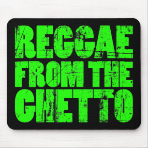 Reggae de ghetto - tapis de souris (vert)