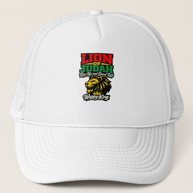Reggae Design Men's T-shirt  Trucker Hat (Front)
