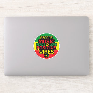 Reggae design with positive quotes and reggae flag