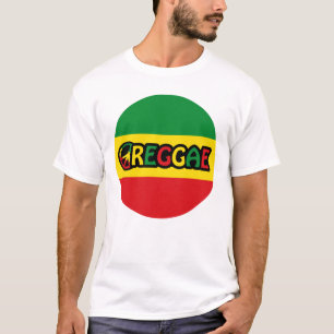 Reggae design with reggae flag colours T-Shirt