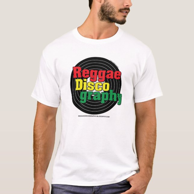 Reggae Discography Vinyl T-Shirt (Front)