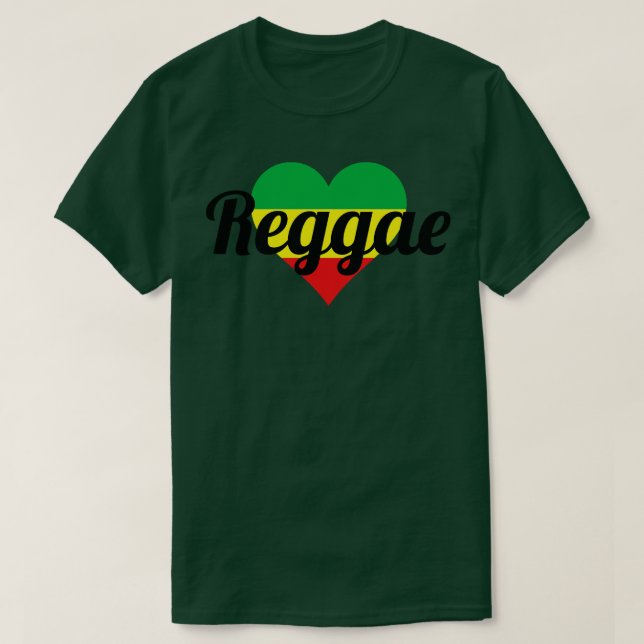 Reggae Heart T-Shirt (Design Front)