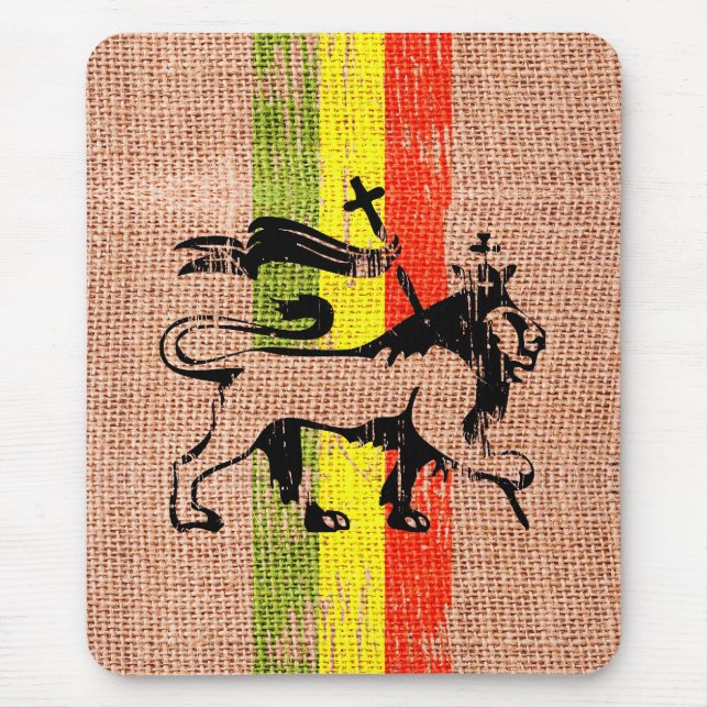 Reggae king lion mouse pad (Front)