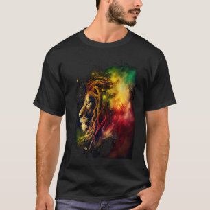 Reggae Lion Rastafari Music Freedom Zion Jamaica   T-Shirt