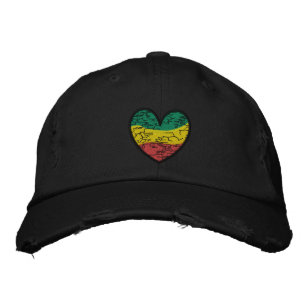 Reggae Love Embroidered Hat