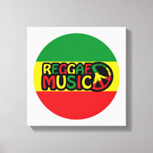 Reggae Music design with rastafari style and color Canvas Print