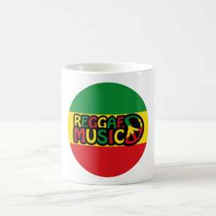 Reggae Music design with rastafari style and colou Coffee Mug
