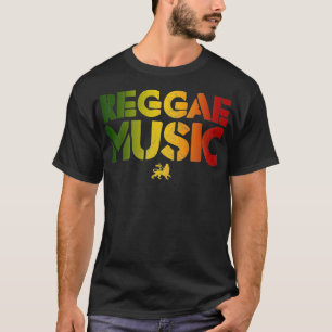 Reggae Music Lion Of Judah Rastafari Rasta Jamaica T-Shirt