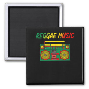 Reggae Music Lover Colourful Jamaica Cassette Radi Magnet
