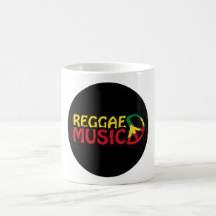 Reggae Music - model2b-circle-black Coffee Mug