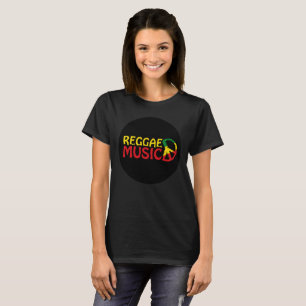 Reggae Music - model2b-circle-black T-Shirt