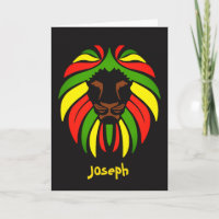 Reggae Music Rasta Colours Custom Name Birthday