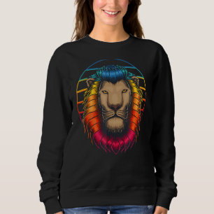 Reggae Music   Rastafari Rasta Jamaica Lion Sweatshirt