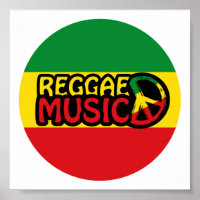 Reggae Music, reggae art with peace symbol