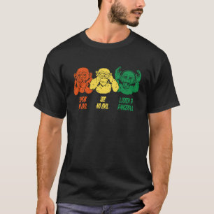 Reggae music saying three monkeys for fans of danc T-Shirt