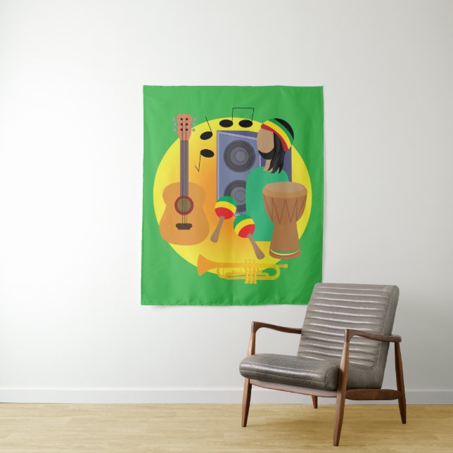 Reggae Music Tapestry (In Situ)