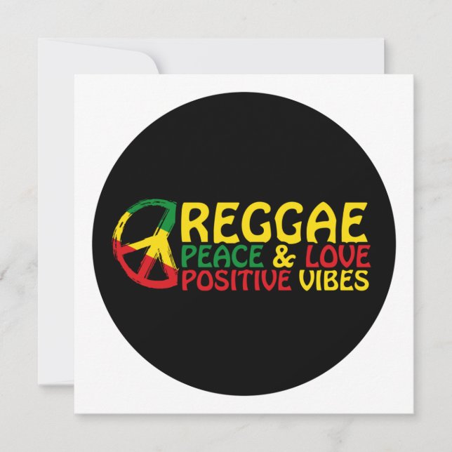 Reggae Music with positive quotes (Front)