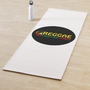 Reggae Music with positive vibes and reggae flag Yoga Mat