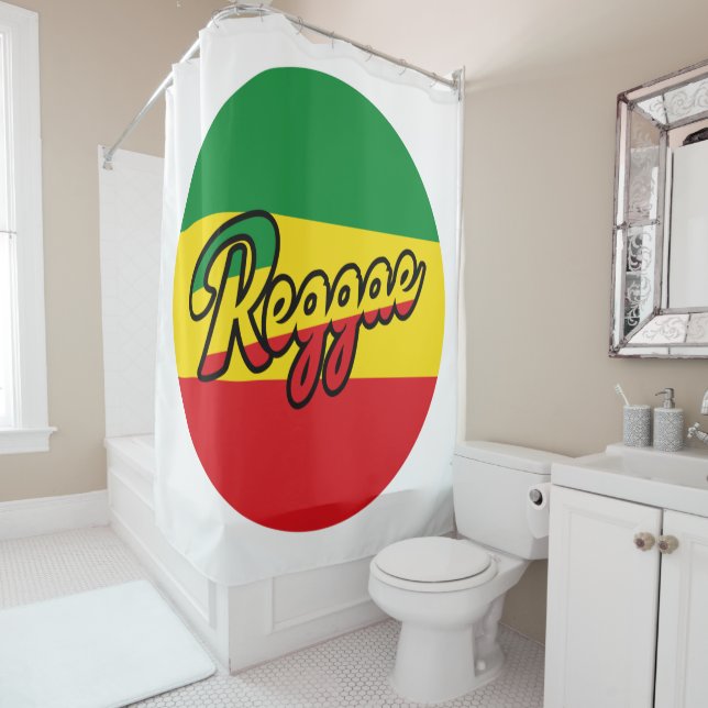 Reggae Music with reggae flag colors (In Situ)