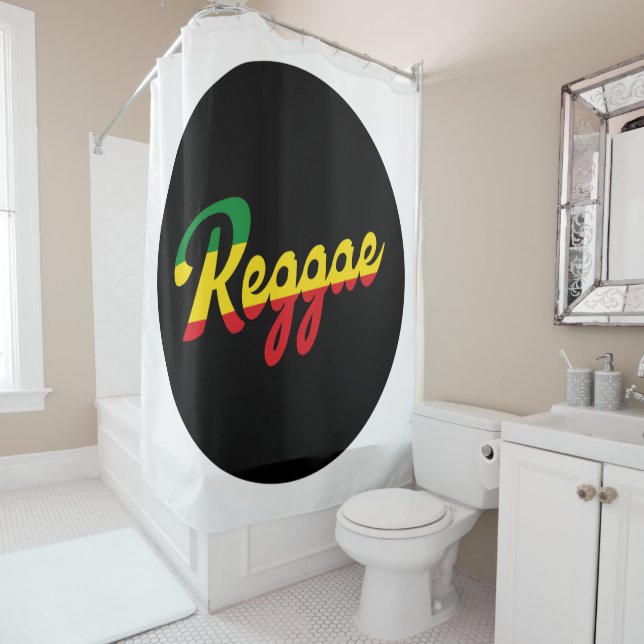 Reggae Music with reggae flag colours (In Situ)