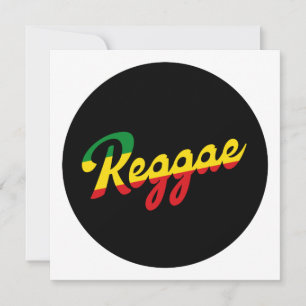 Reggae Music with reggae flag colours