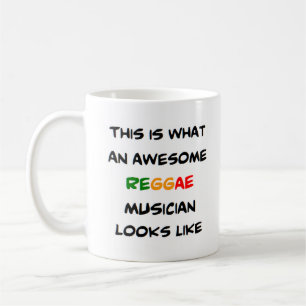 reggae musician, awesome coffee mug