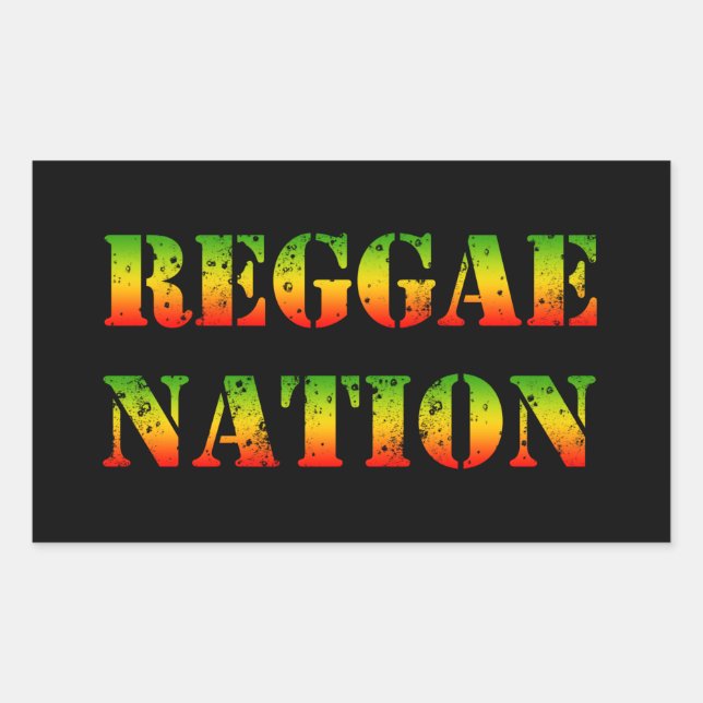 Reggae Nation  Sticker (Front)