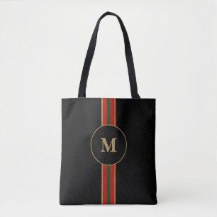 Reggae Night Personalized Rasta Stripe Tote Bag
