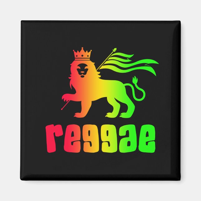 Reggae Rasta Lion  Magnet (Front)